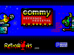 (ZX Spectrum) Pantalla de presentación