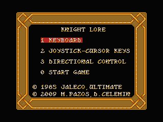 :: Game menu ::